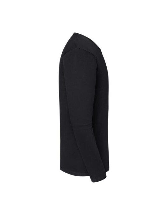 Fruit Of The Loom FOTL Mens Iconic 195 Premium LS T - Black