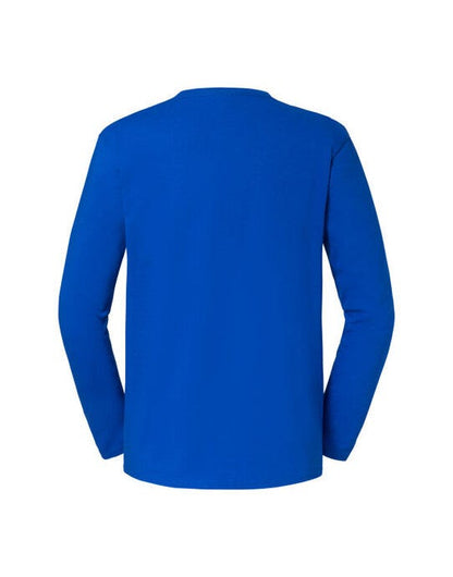 Fruit Of The Loom FOTL Mens Iconic 195 Premium LS T - Royal