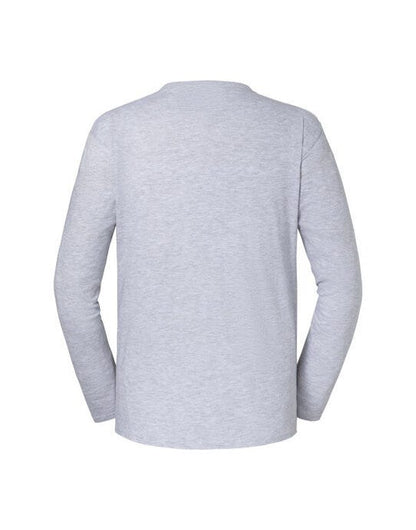 Fruit Of The Loom FOTL Mens Iconic 195 Premium LS T - Heather Grey