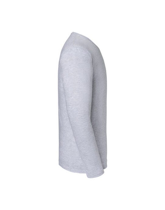Fruit Of The Loom FOTL Mens Iconic 195 Premium LS T - Heather Grey