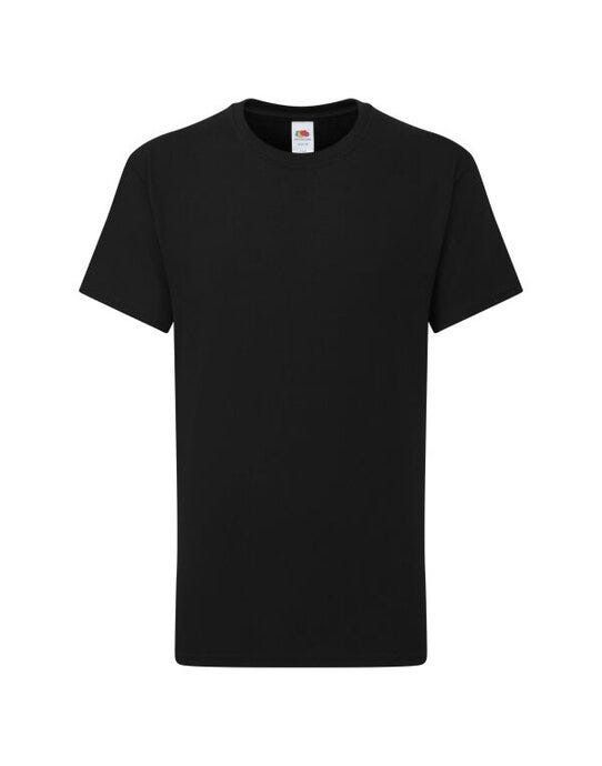 Fruit Of The Loom FOTL Kids Iconic 195 T - Black