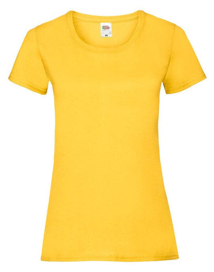 Fruit Of The Loom FOTL Ladies Valueweight T - Sun