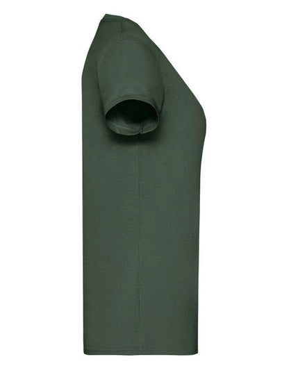 Fruit Of The Loom FOTL Ladies Valueweight T - Bottle Green