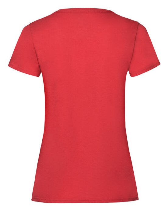 Fruit Of The Loom FOTL Ladies Valueweight T - Red