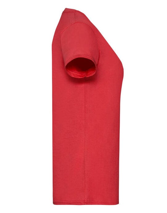 Fruit Of The Loom FOTL Ladies Valueweight T - Red