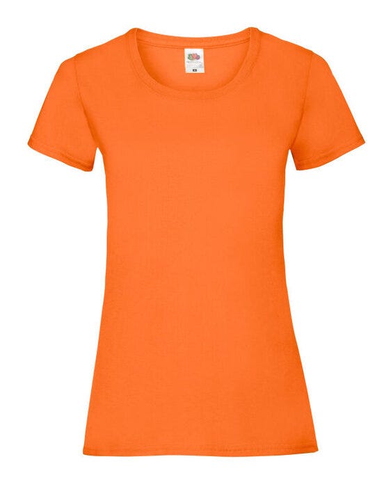 Fruit Of The Loom FOTL Ladies Valueweight T - Orange