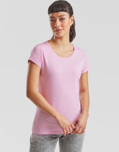 Fruit Of The Loom FOTL Ladies Valueweight T - Light Pink