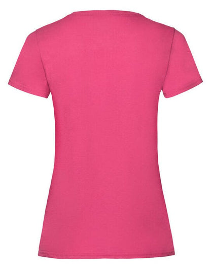 Fruit Of The Loom FOTL Ladies Valueweight T - Fuchsia