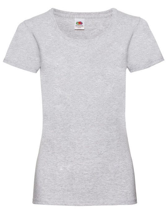 Fruit Of The Loom FOTL Ladies Valueweight T - Heather Grey