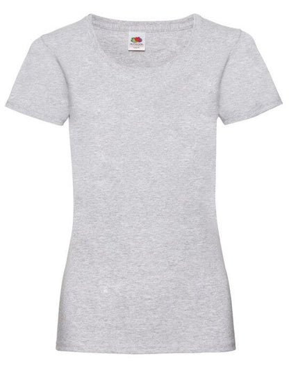 Fruit Of The Loom FOTL Ladies Valueweight T - Heather Grey