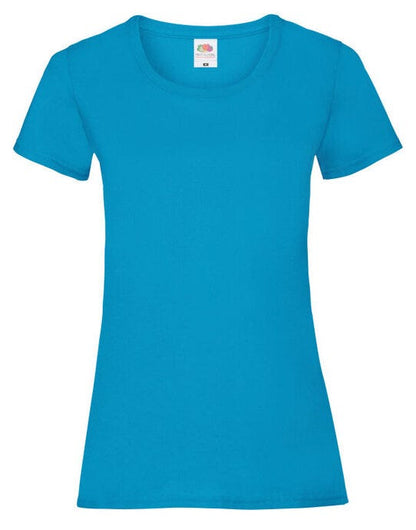 Fruit Of The Loom FOTL Ladies Valueweight T - Azure Blue