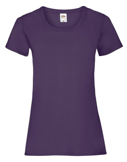 Fruit Of The Loom FOTL Ladies Valueweight T - Purple