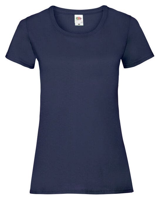 Fruit Of The Loom FOTL Ladies Valueweight T - Navy Blue