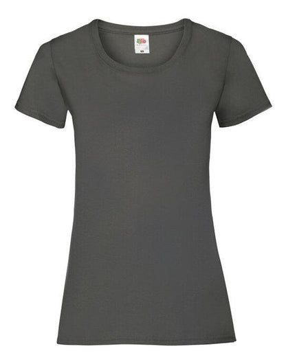 Fruit Of The Loom FOTL Ladies Valueweight T - Light Graphite