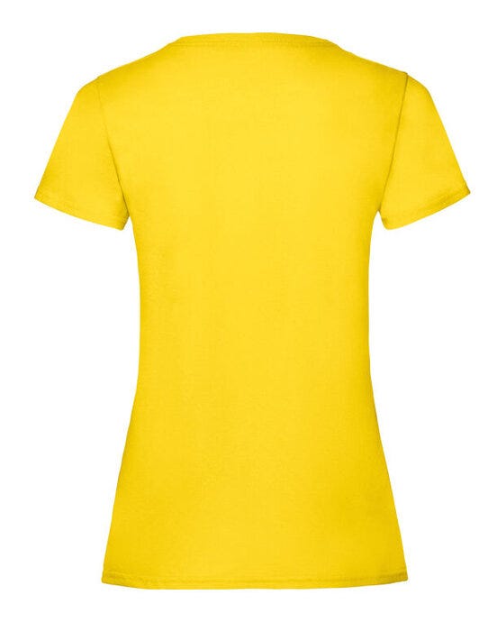 Fruit Of The Loom FOTL Ladies Valueweight T - Yellow