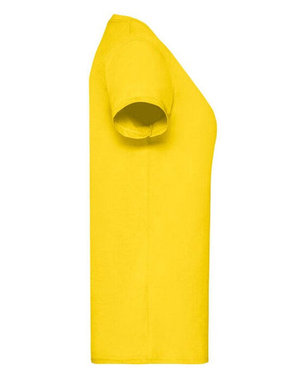 Fruit Of The Loom FOTL Ladies Valueweight T - Yellow
