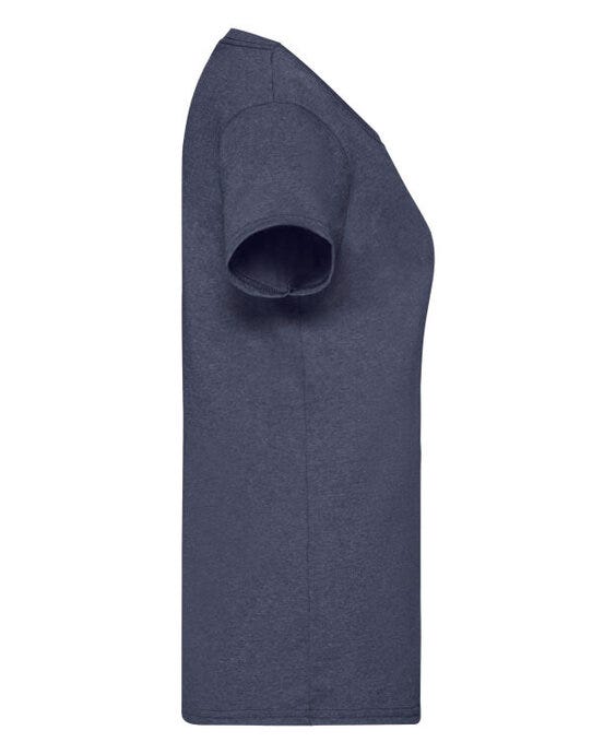 Fruit Of The Loom FOTL Ladies Valueweight T - Vintage Heather Navy