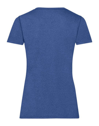 Fruit Of The Loom FOTL Ladies Valueweight T - Retro Heather Royal