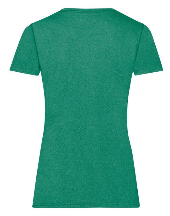 Fruit Of The Loom FOTL Ladies Valueweight T - Retro Heather Green