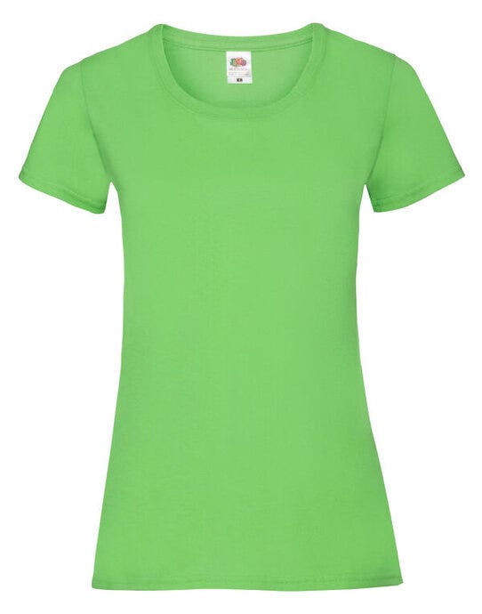 Fruit Of The Loom FOTL Ladies Valueweight T - Lime