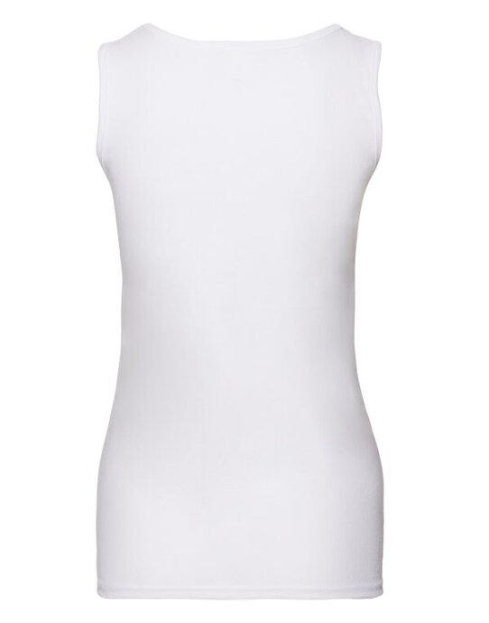 Fruit Of The Loom FOTL Ladies Valueweight Athletic Vest - White