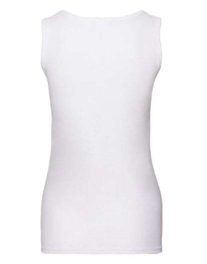 Fruit Of The Loom FOTL Ladies Valueweight Athletic Vest - White