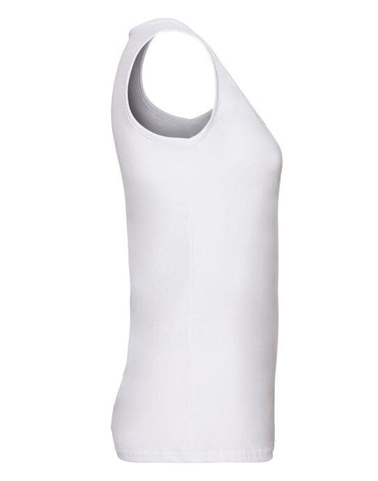 Fruit Of The Loom FOTL Ladies Valueweight Athletic Vest - White