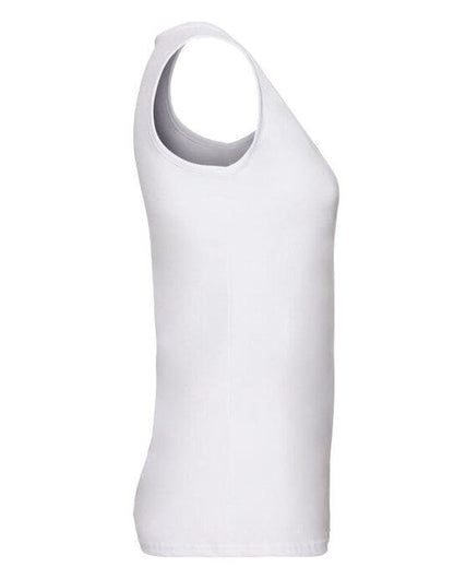 Fruit Of The Loom FOTL Ladies Valueweight Athletic Vest - White