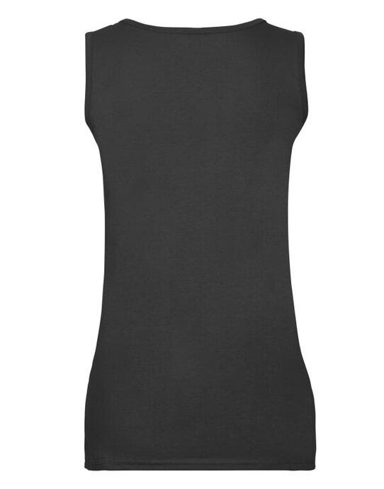 Fruit Of The Loom FOTL Ladies Valueweight Athletic Vest - Black