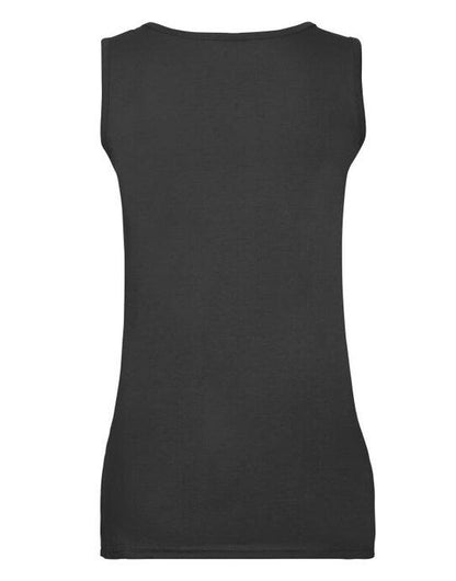 Fruit Of The Loom FOTL Ladies Valueweight Athletic Vest - Black