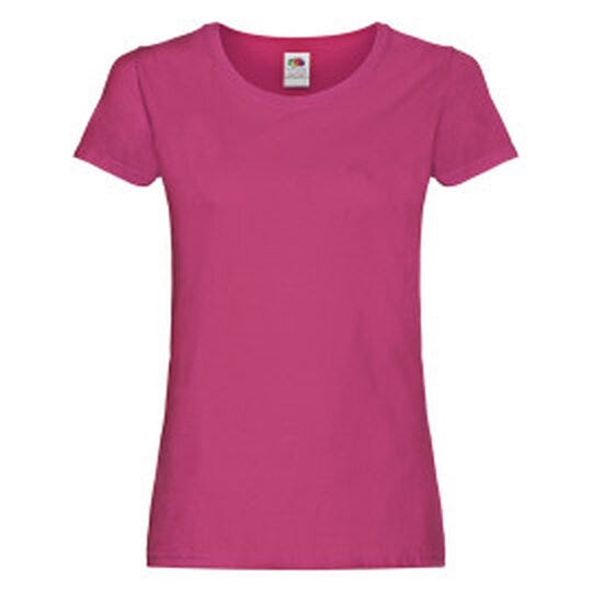 Fruit Of The Loom FOTL Ladies Original T - Fuchsia