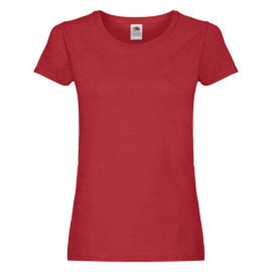 Fruit Of The Loom FOTL Ladies Original T - Red