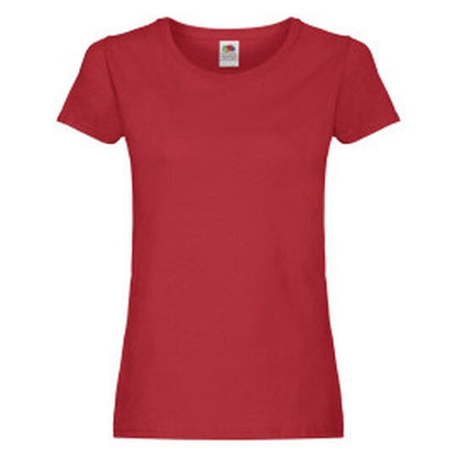 Fruit Of The Loom FOTL Ladies Original T - Red