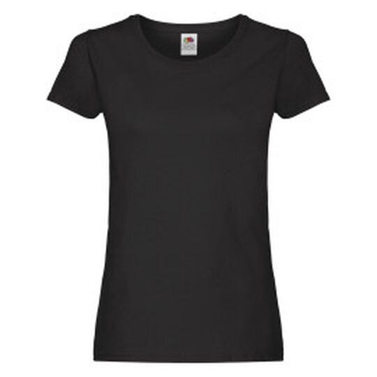 Fruit Of The Loom FOTL Ladies Original T - Black