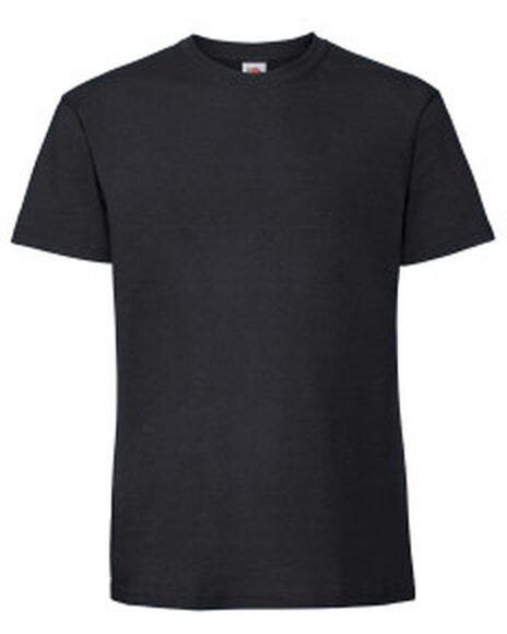 Fruit Of The Loom FOTL Mens Ringspun Premium T - Black