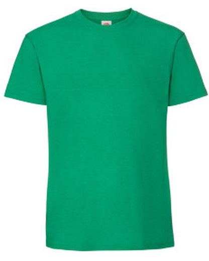 Fruit Of The Loom FOTL Mens Ringspun Premium T - Kelly Green