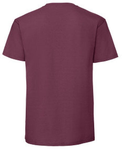 Fruit Of The Loom FOTL Mens Ringspun Premium T - Burgundy