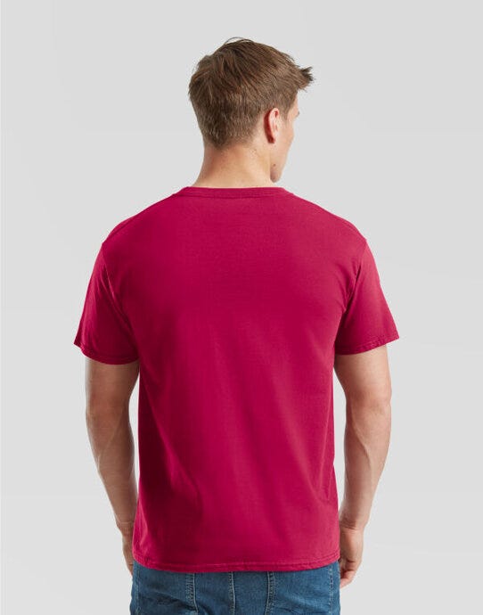 Fruit Of The Loom FOTL Mens Ringspun Premium T - Cranberry