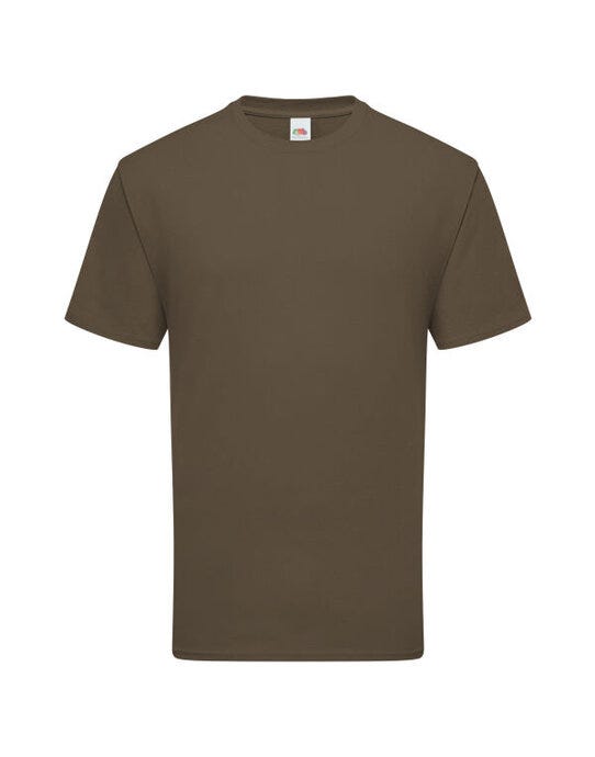 Fruit Of The Loom FOTL Mens Ringspun Premium T - Truffle