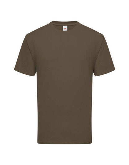 Fruit Of The Loom FOTL Mens Ringspun Premium T - Truffle