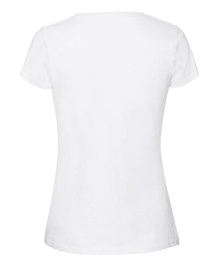 Fruit Of The Loom FOTL Ladies Ringspun Premium T - White