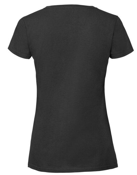 Fruit Of The Loom FOTL Ladies Ringspun Premium T - Black