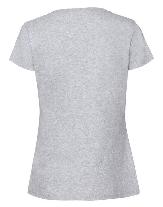 Fruit Of The Loom FOTL Ladies Ringspun Premium T - Heather Grey