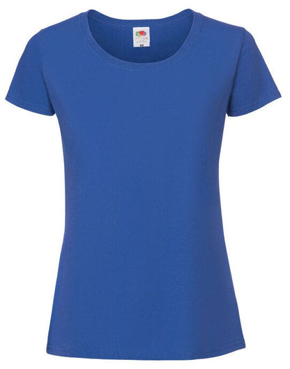 Fruit Of The Loom FOTL Ladies Ringspun Premium T - Royal