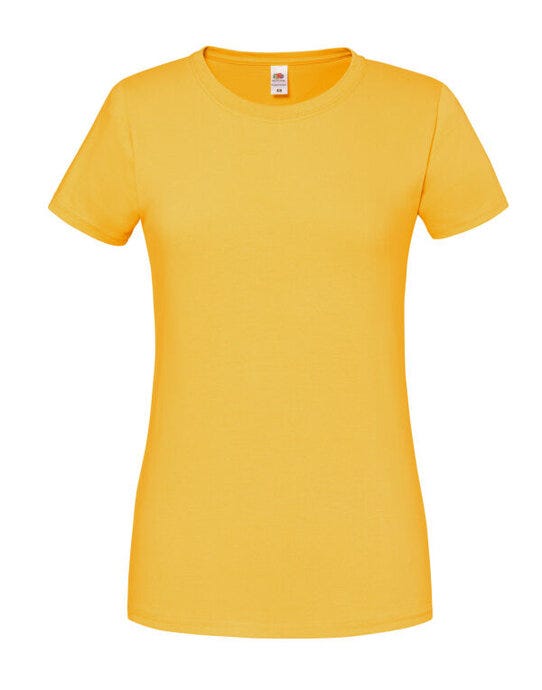 Fruit Of The Loom FOTL Ladies Ringspun Premium T - Sunflower