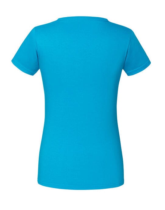 Fruit Of The Loom FOTL Ladies Ringspun Premium T - Azure Blue