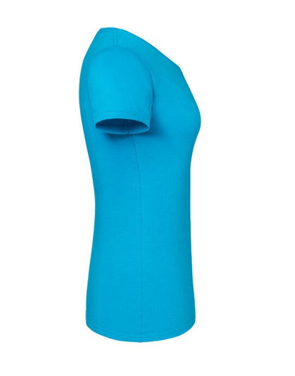 Fruit Of The Loom FOTL Ladies Ringspun Premium T - Azure Blue