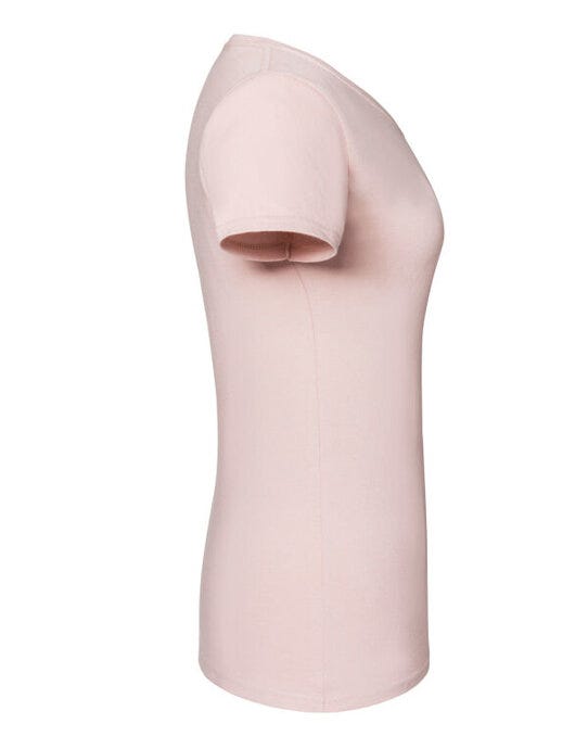 Fruit Of The Loom FOTL Ladies Ringspun Premium T - Powder Rose