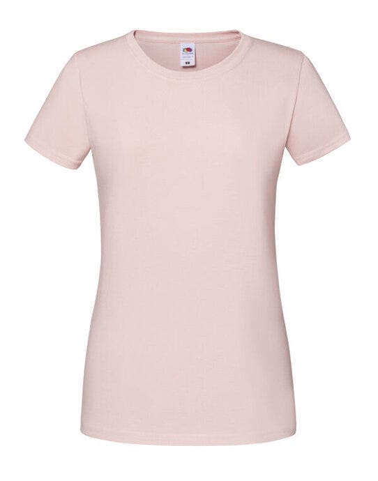 Fruit Of The Loom FOTL Ladies Ringspun Premium T - Powder Rose