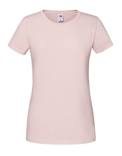 Fruit Of The Loom FOTL Ladies Ringspun Premium T - Powder Rose